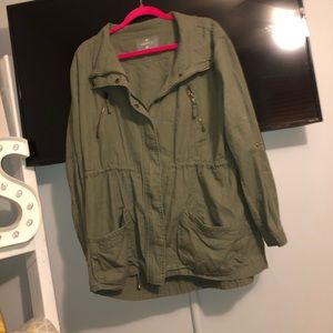 Cute green jean jacket